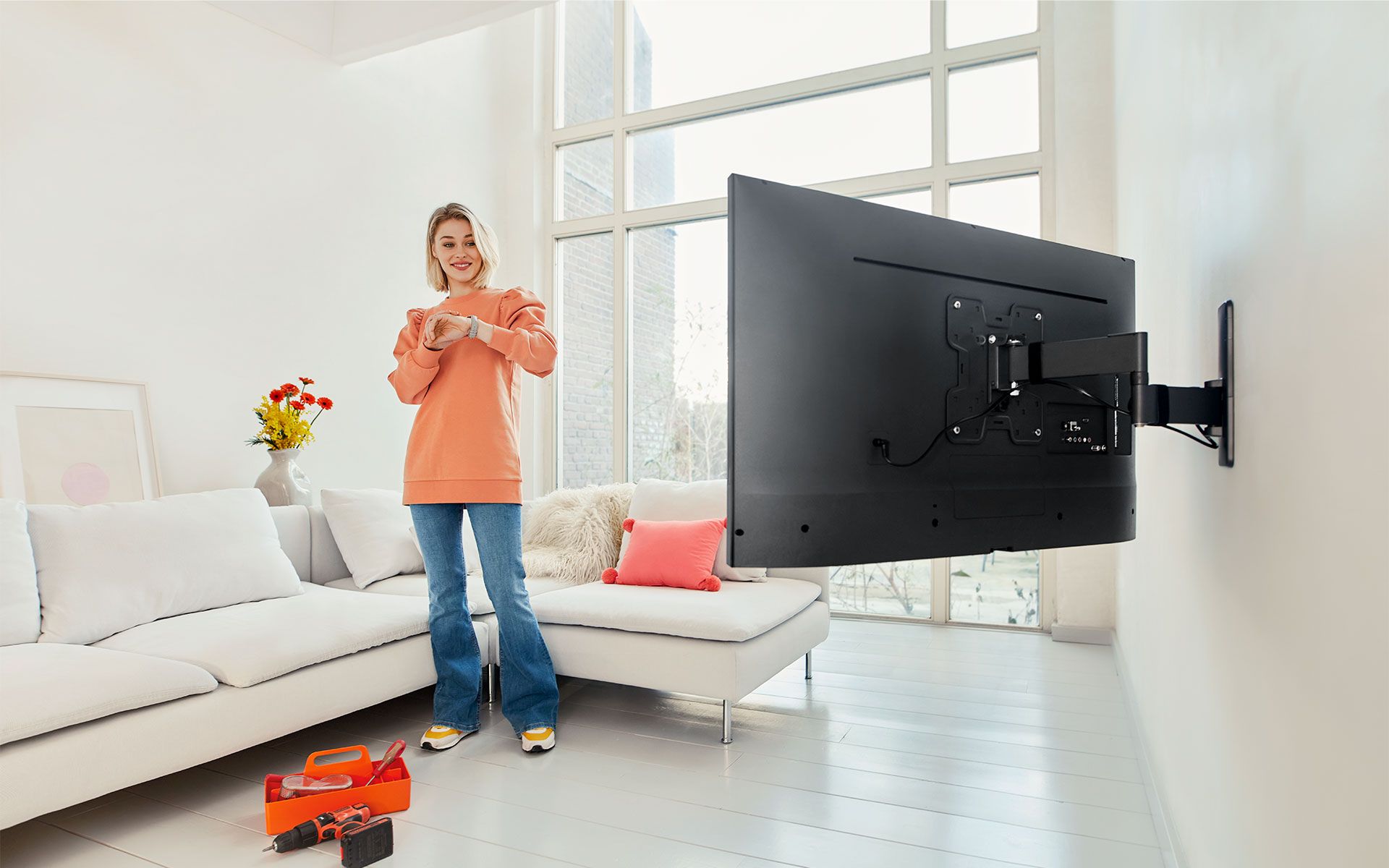 Supporto A Parete Per Proiettore Con Rotazione 360° | Vite Universale 1/4 Per Home Theater E Ufficio - 3