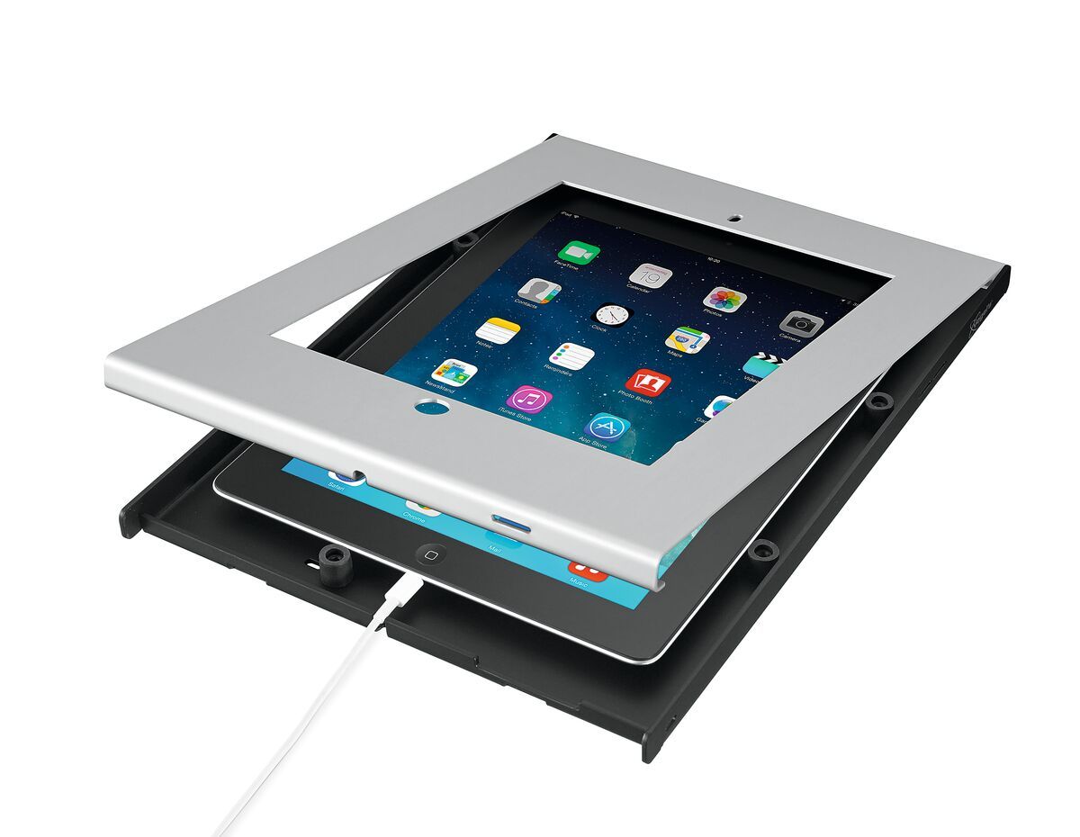 Maclean MC-677 Tablet-Halterung, (Tablet Tischhalterung +/- 75), Schloss mit Schlüssel (2 Stück im Set Maclean MC-677 Tablet-Halterung, (Tablet Tischhalterung +/- 75), Schloss mit Schlüssel (2 Stück im Set