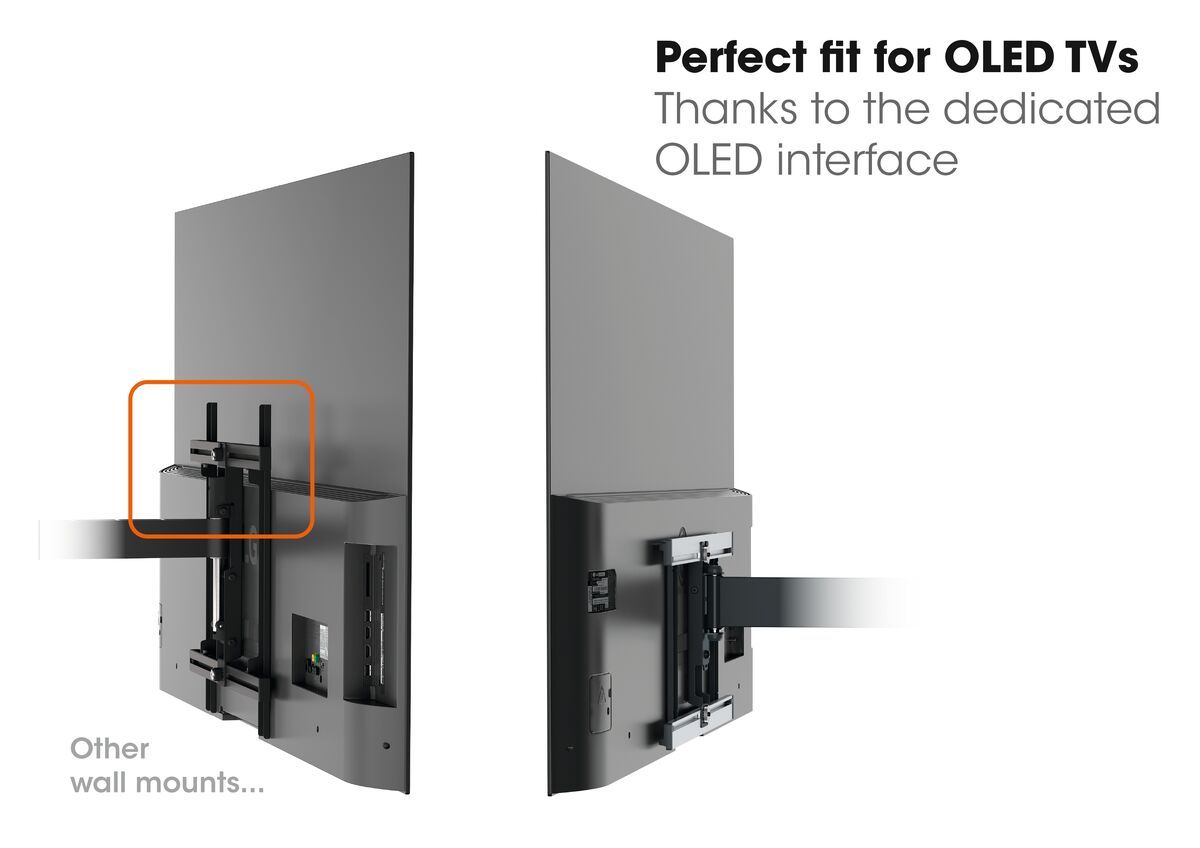 THIN 546 ExtraThin Full-Motion TV Wall Mount for OLED TVs (black