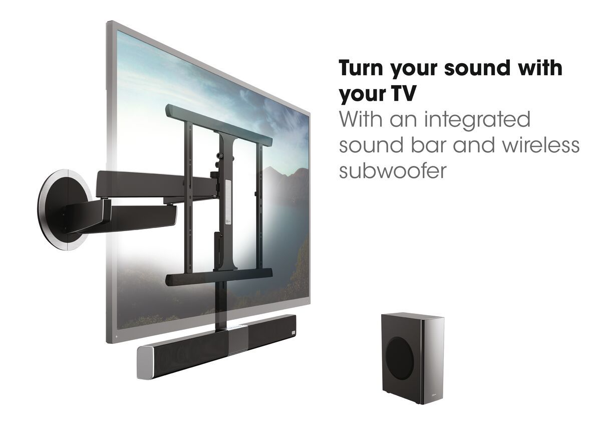 SoundMount (NEXT 8365) Full-Motion TV Wall Mount with Integrated