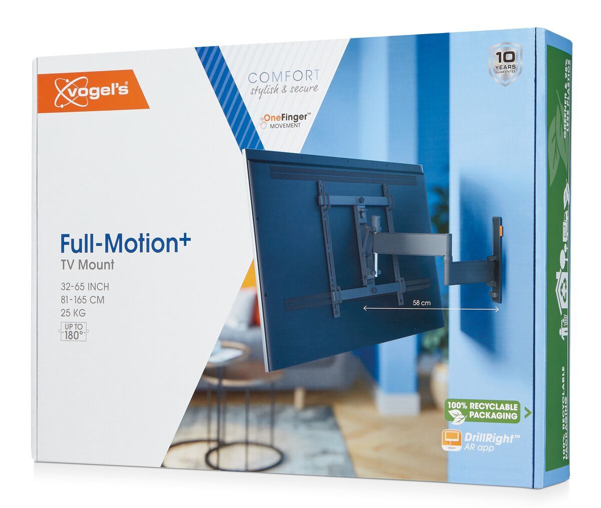 TVM 3445 Full-Motion TV Wall Mount (black) | Vogel's