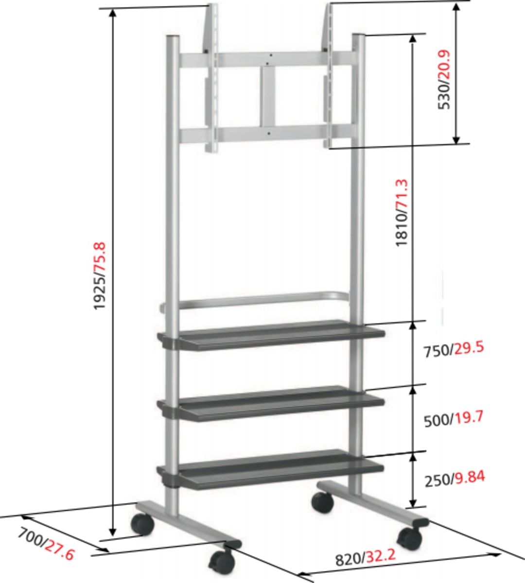 Default product dimensions