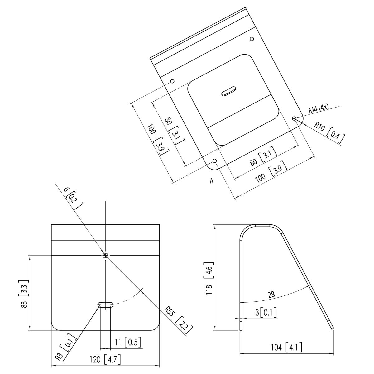 Default product dimensions