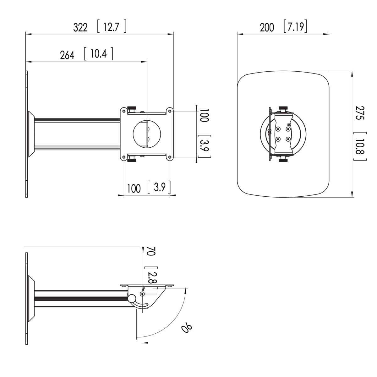 Default product dimensions