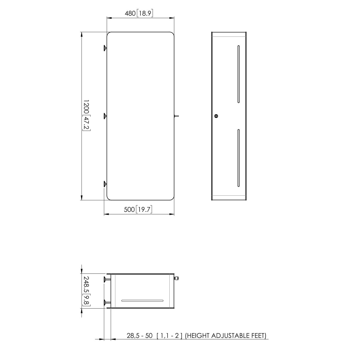 Default product dimensions