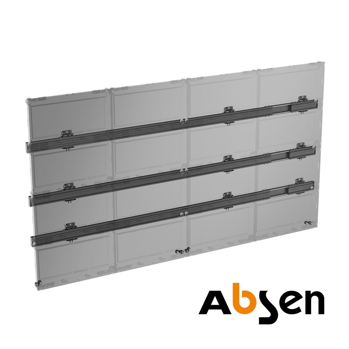 Absen dvLED displays attached to a Vogel's video videowall