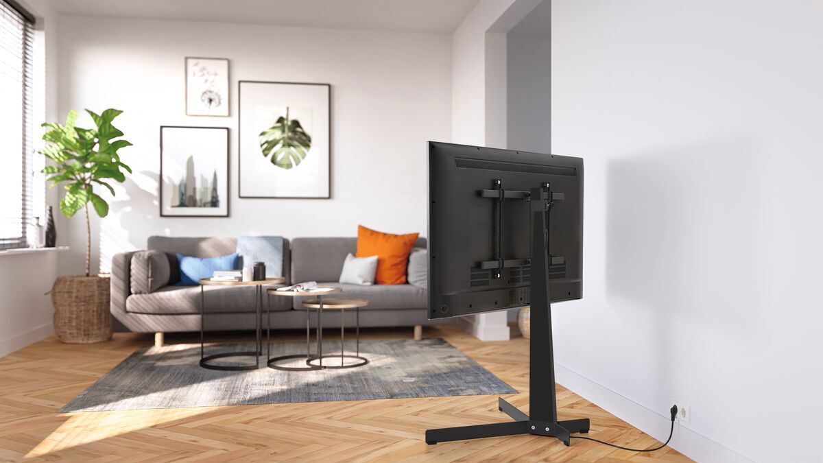 Vogel's TVS 3690 TV Floor Stand (black) - Suitable for 40 up to 77 inch TVs up to Ambiance