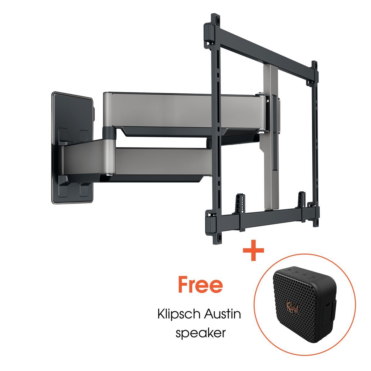 Vogel's TVM 5855 Full-Motion TV Wall Mount - Suitable for 55 up to 100 inch TVs - Forward and turning motion (up to 120°) swivel - Promo