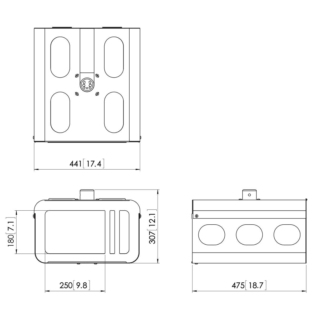 Vogel's PPA 310 Projector Anti-Theft Housing - Dimensions