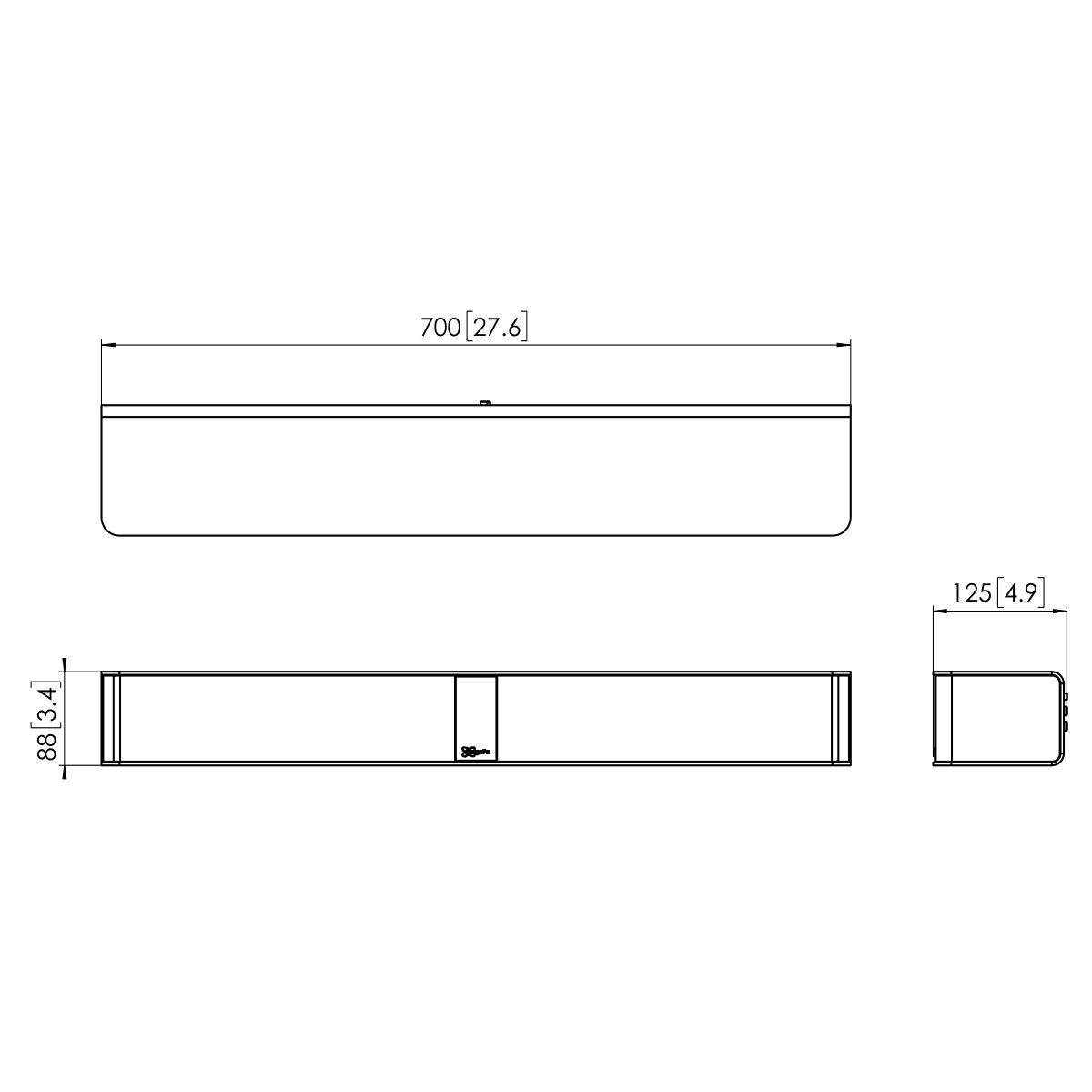 Vogel's PVA 4307 Videokonferenzlautsprecher - Dimensions