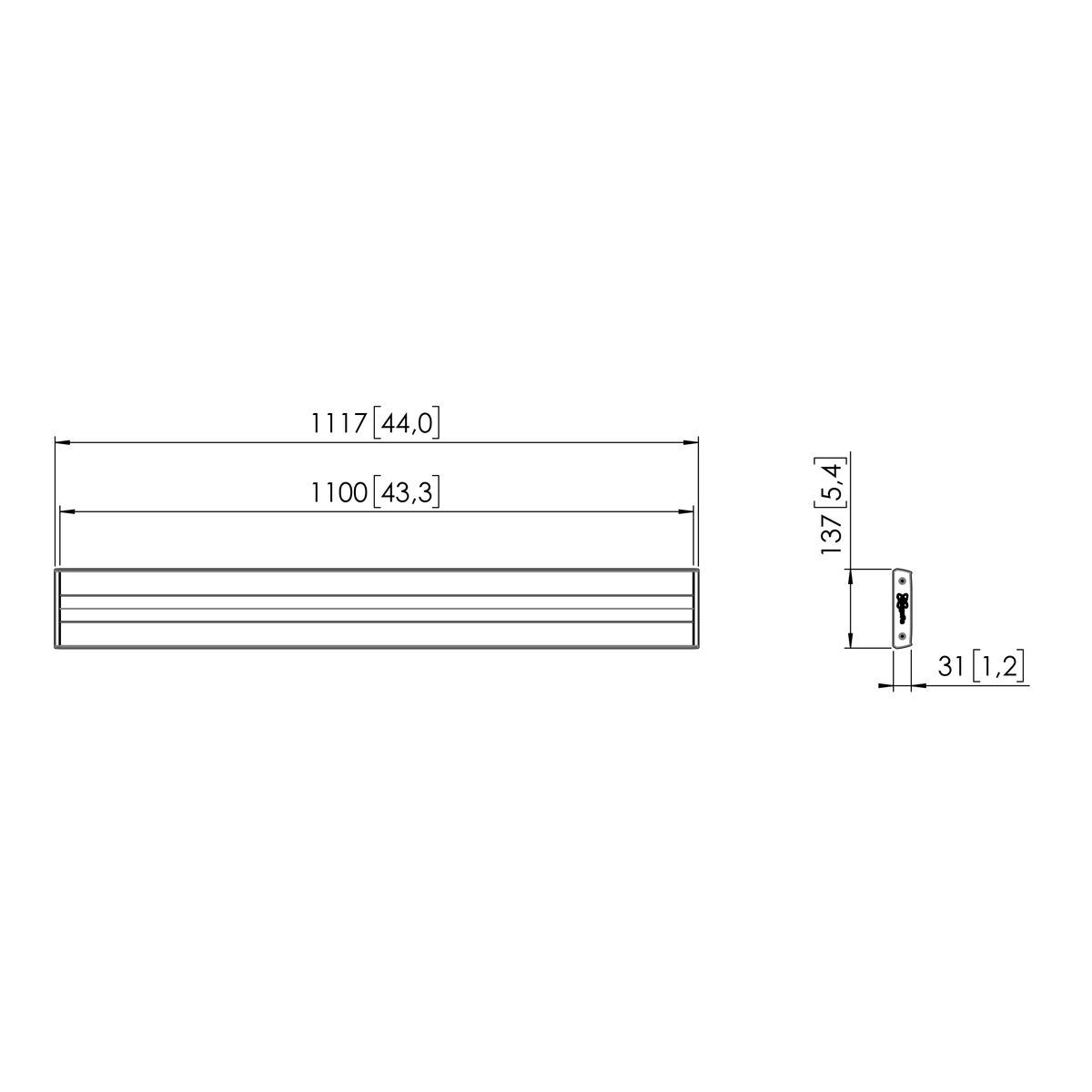 Vogel's RISE A172 Extended PFB bar Dimensions