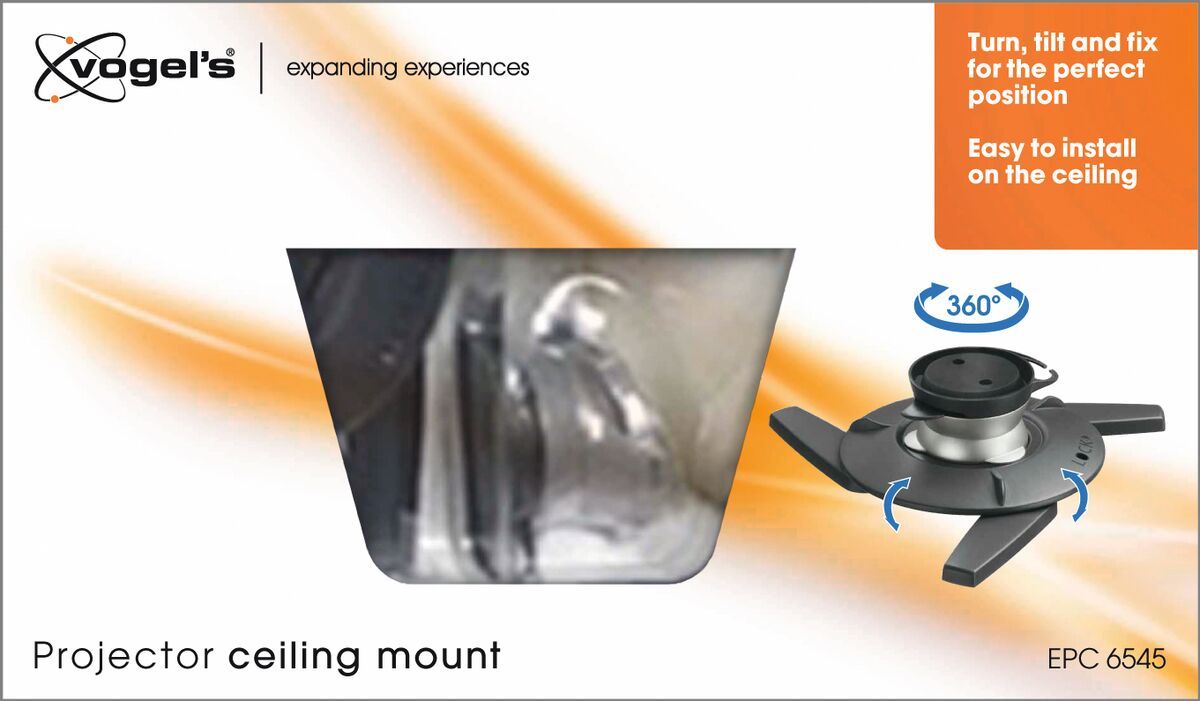 Vogel's EPC 6545 Projector Ceiling Mount - Charge maximale : 10 kg - Packaging front