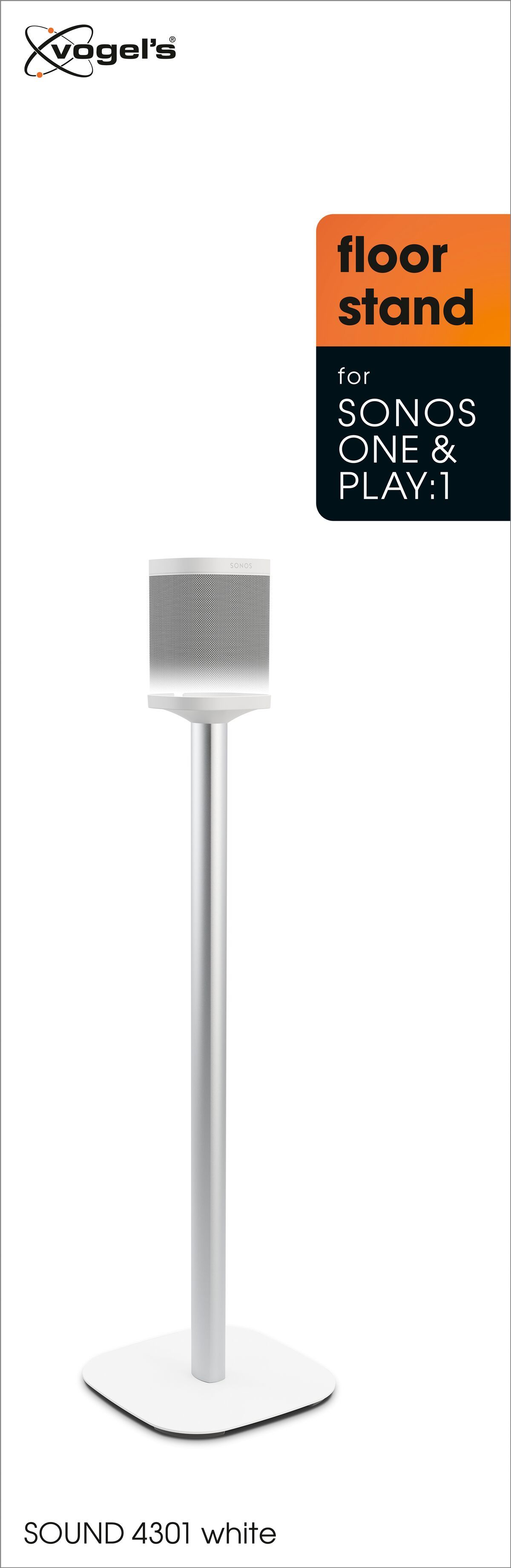 Vogel's SOUND 4301 Lautsprecher Ständer für SONOS ONE (SL) & PLAY:1 (Weiß) - Packaging front
