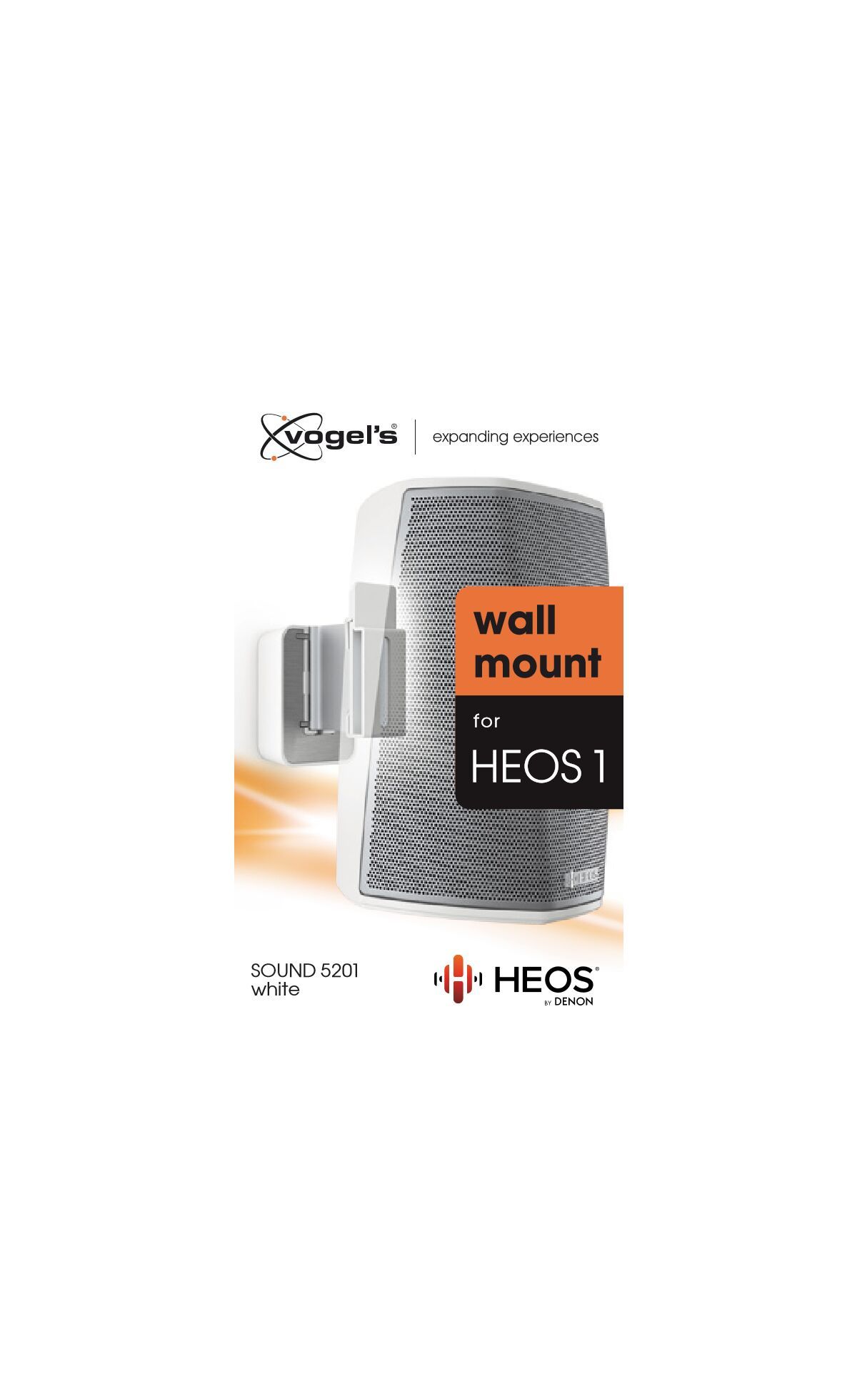 Vogel's SOUND 5201 Lautsprecher Wandhalterung für Denon HEOS 1 (Weiß) - Packaging front