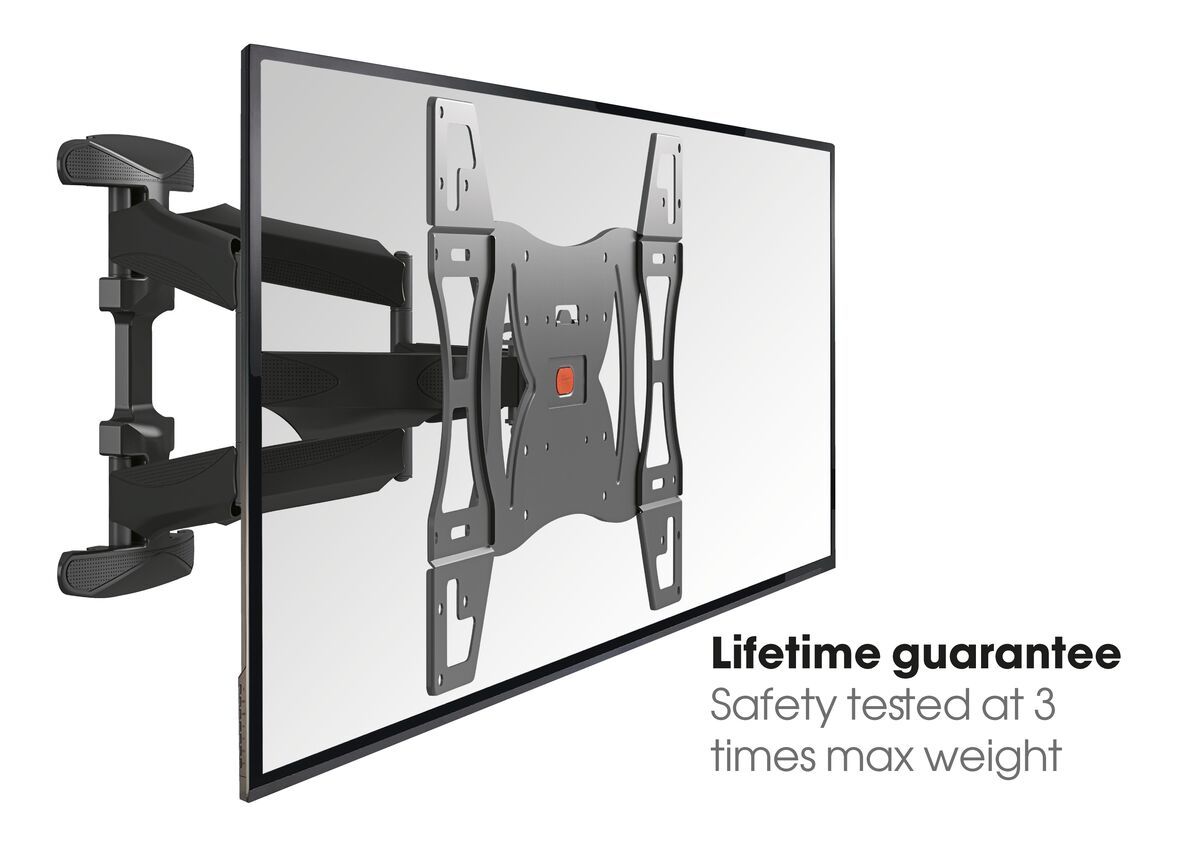 Vogel's BASE 45 L Full-Motion TV Wall Mount - Suitable for 40 up to 82 inch TVs - Full motion (up to 180°) - Tilt up to 15° - USP