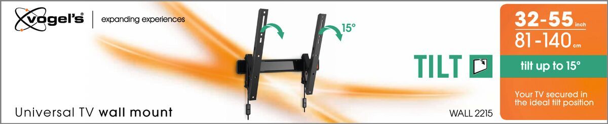 Vogel's WALL 2215 Tilting TV Wall Mount - Suitable for 32 up to 55 inch TVs up to Tilt up to 15° - Packaging front