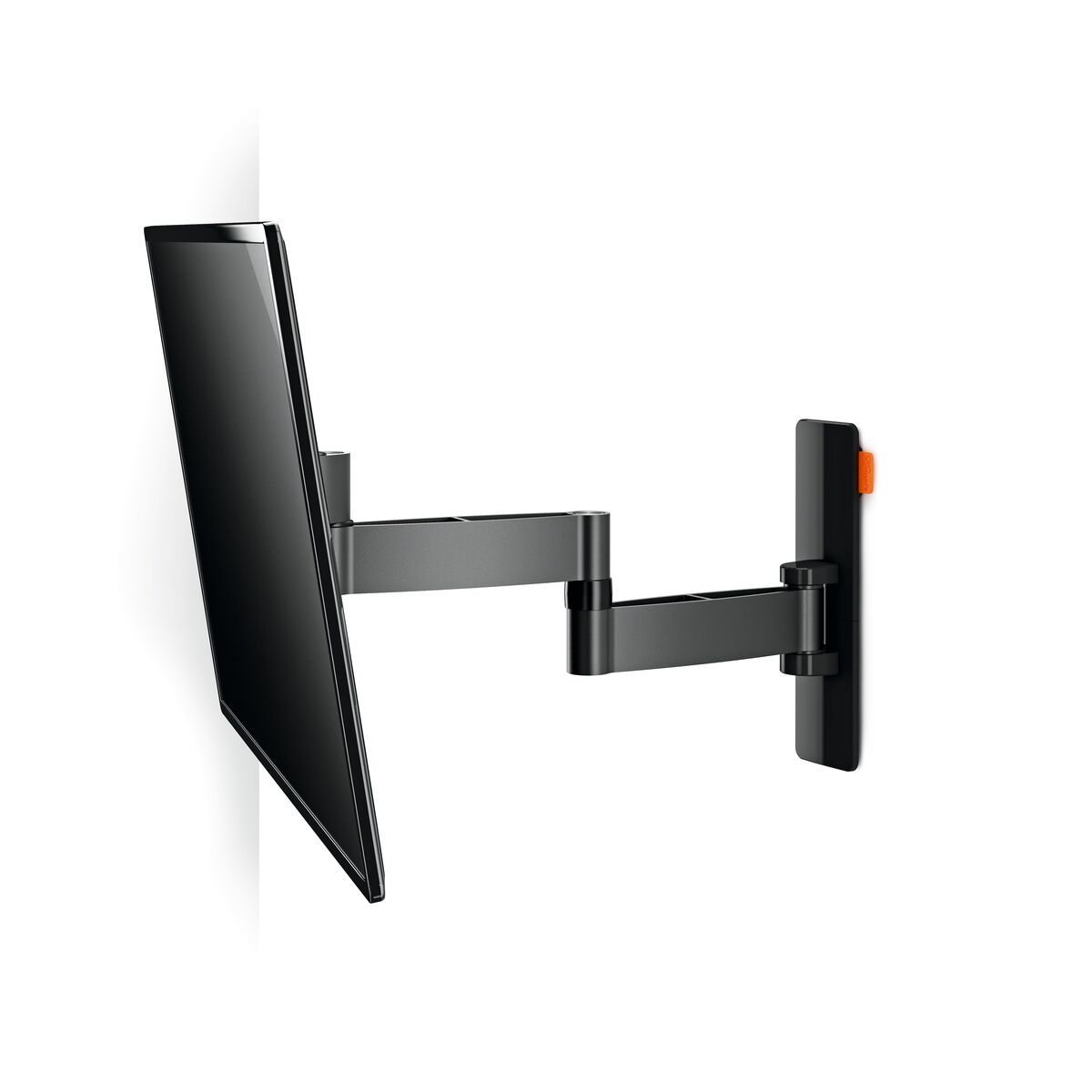 Vogel's WALL 2145 Full-Motion TV Wall Mount (black) - Suitable for 19 up to 40 inch TVs - Full motion (up to 180°) - Tilt -10°/+10° - White wall