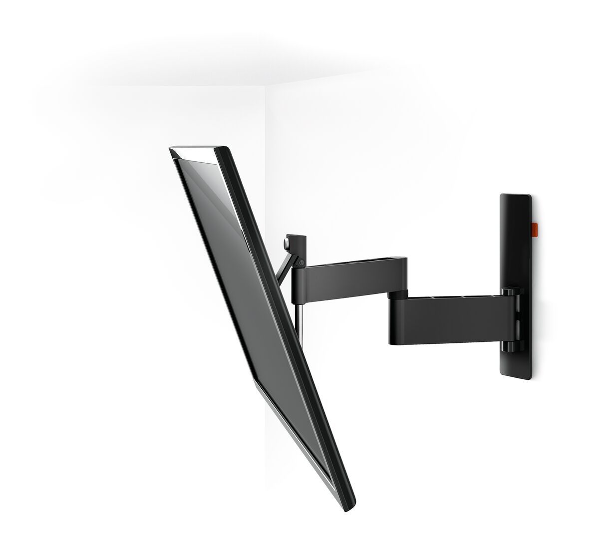 Vogel's WALL 2345 Full-Motion TV Wall Mount (black) - Suitable for 40 up to 65 inch TVs - Full motion (up to 180°) - Tilt up to 20° - White wall