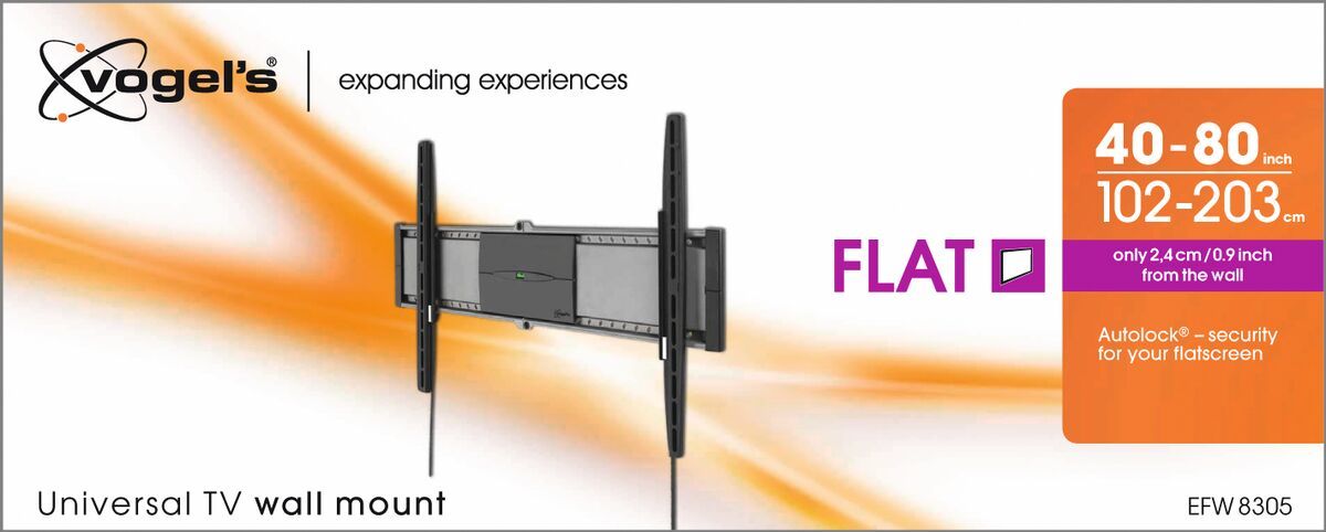 Vogel's EFW 8305 Fixed TV Wall Mount - Suitable for 40 up to 80 inch TVs up to Packaging front