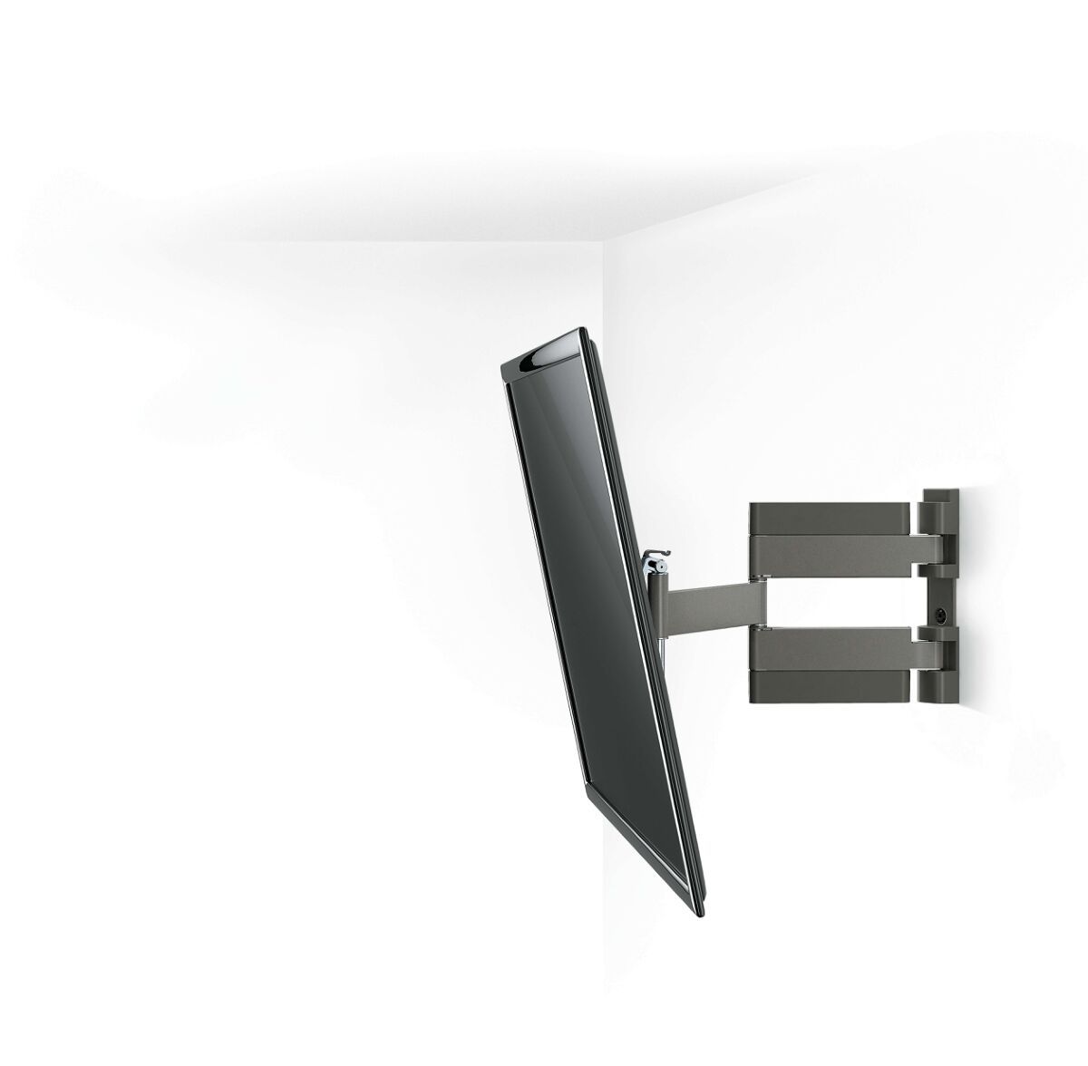 Vogel's THIN 245 UltraThin Full-Motion TV Wall Mount (black) - Suitable for 26 up to 55 inch TVs - Full motion (up to 180°) - Tilt up to 20° - White wall