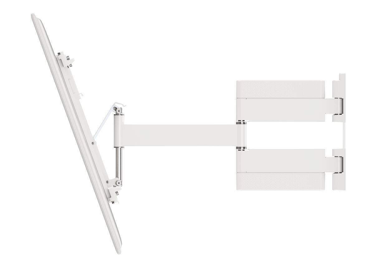 Vogel's THIN 445 ExtraThin Full-Motion TV Wall Mount (white) - Suitable for 26 up to 55 inch TVs - Full motion (up to 180°) - Tilt up to 20° - Side view