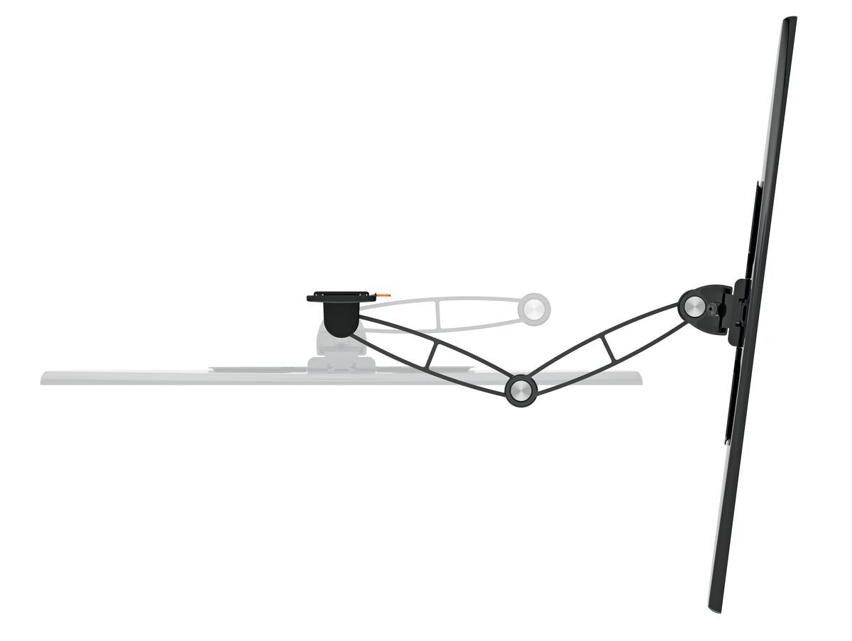 Vogel's W53060 Full-Motion TV Wall Mount (black) - Suitable for 19 up to 43 inch TVs - Full motion (up to 180°) - Tilt -10°/+10° - Top view