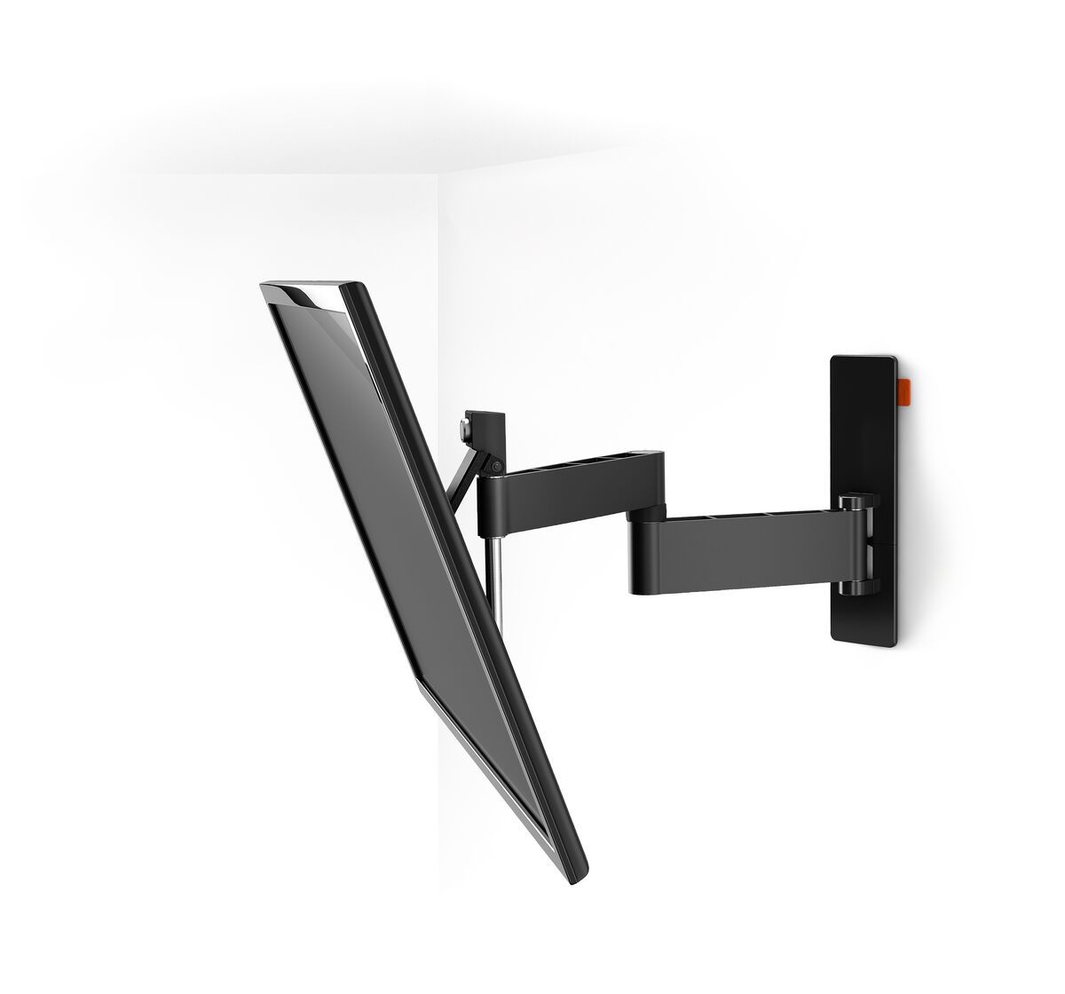 Vogel's W53070 Full-Motion TV Wall Mount (black) - Suitable for 32 up to 55 inch TVs - Full motion (up to 180°) - Tilt up to 20° - White wall