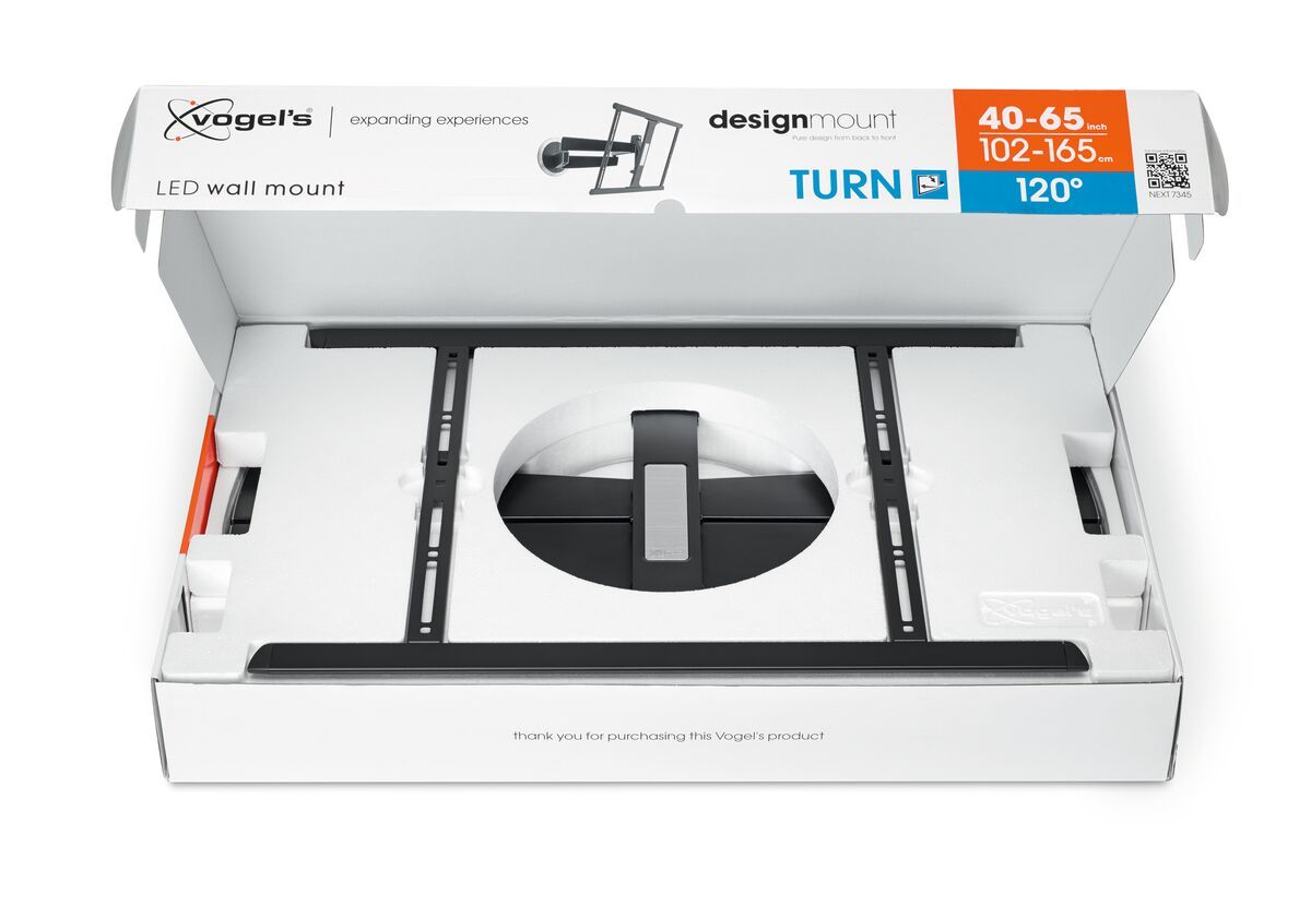 Vogel's DesignMount (NEXT 7345) Full-Motion TV Wall Mount - Suitable for 40 up to 65 inch TVs up to Motion (up to 120°) - Unboxing