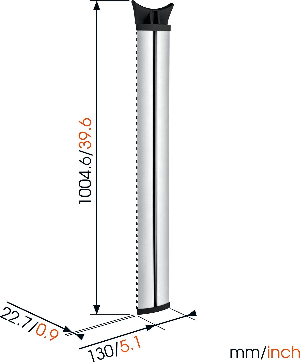 Vogel's NEXT 7840 Cable Column - Número máx. de cables a sostener: Hasta 10 cables - Longitud: 100 cm - Dimensions