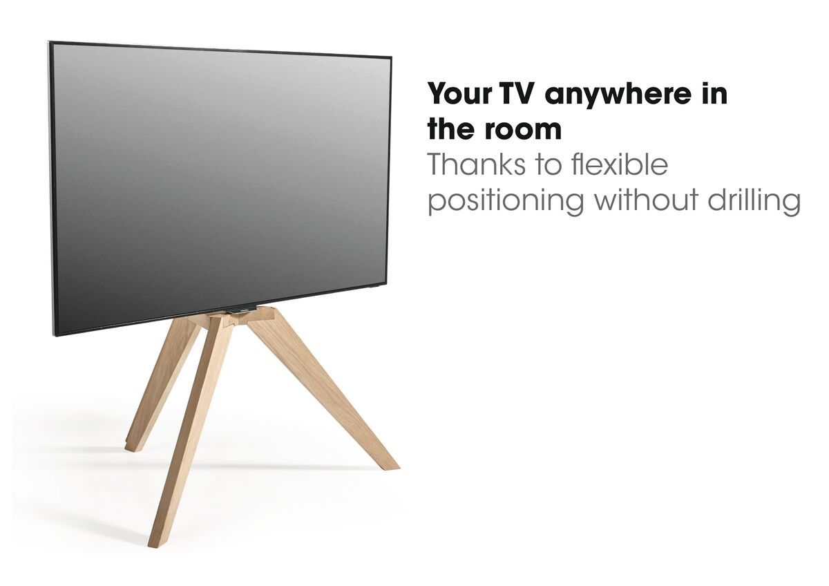 Vogel's NEXT OP1 TV Floor Stand - Suitable for 46 up to 70 inch TVs up to Light oak - USP