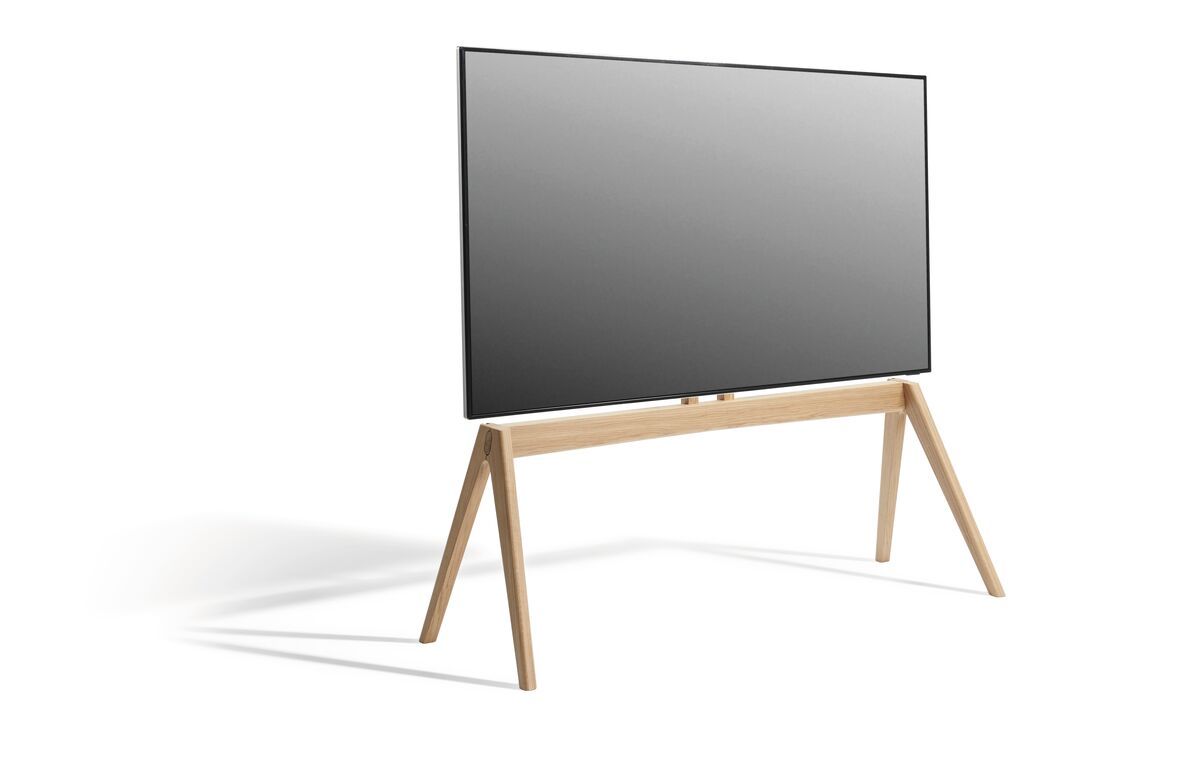 Vogel's NEXT OP2 Soporte de pie para TV - Adecuado para televisores de 50 a 77 pulgadas hasta 50 kg - Diseño escandinavo de Dinamarca, hecho de Roble claro - Application