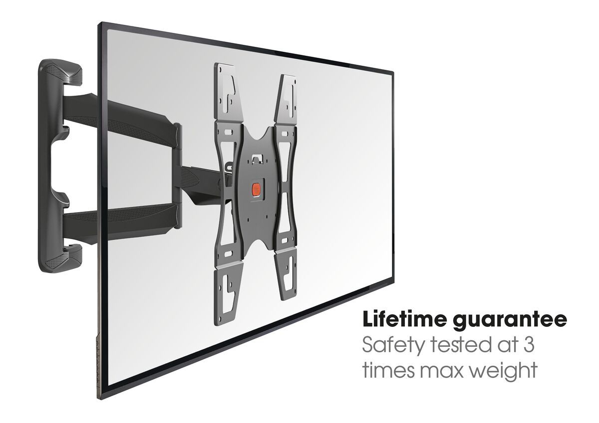 Vogel's BASE 45 M Full-Motion TV Wall Mount - Suitable for 32 up to 55 inch TVs - Full motion (up to 180°) - Tilt up to 15° - USP