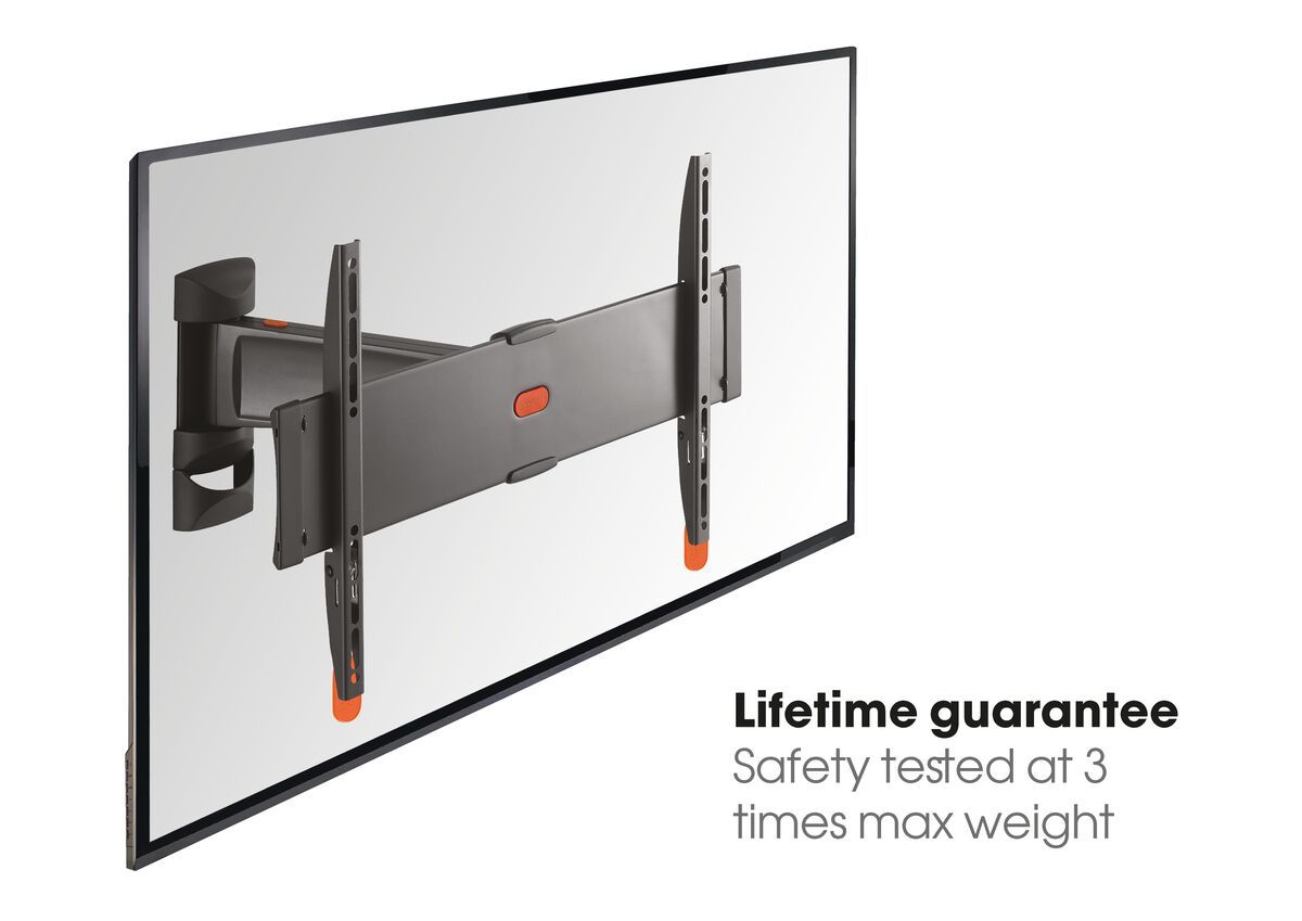 Vogel's BASE 25 L Full-Motion TV Wall Mount - Suitable for 40 up to 65 inch TVs - Motion (up to 120°) - USP