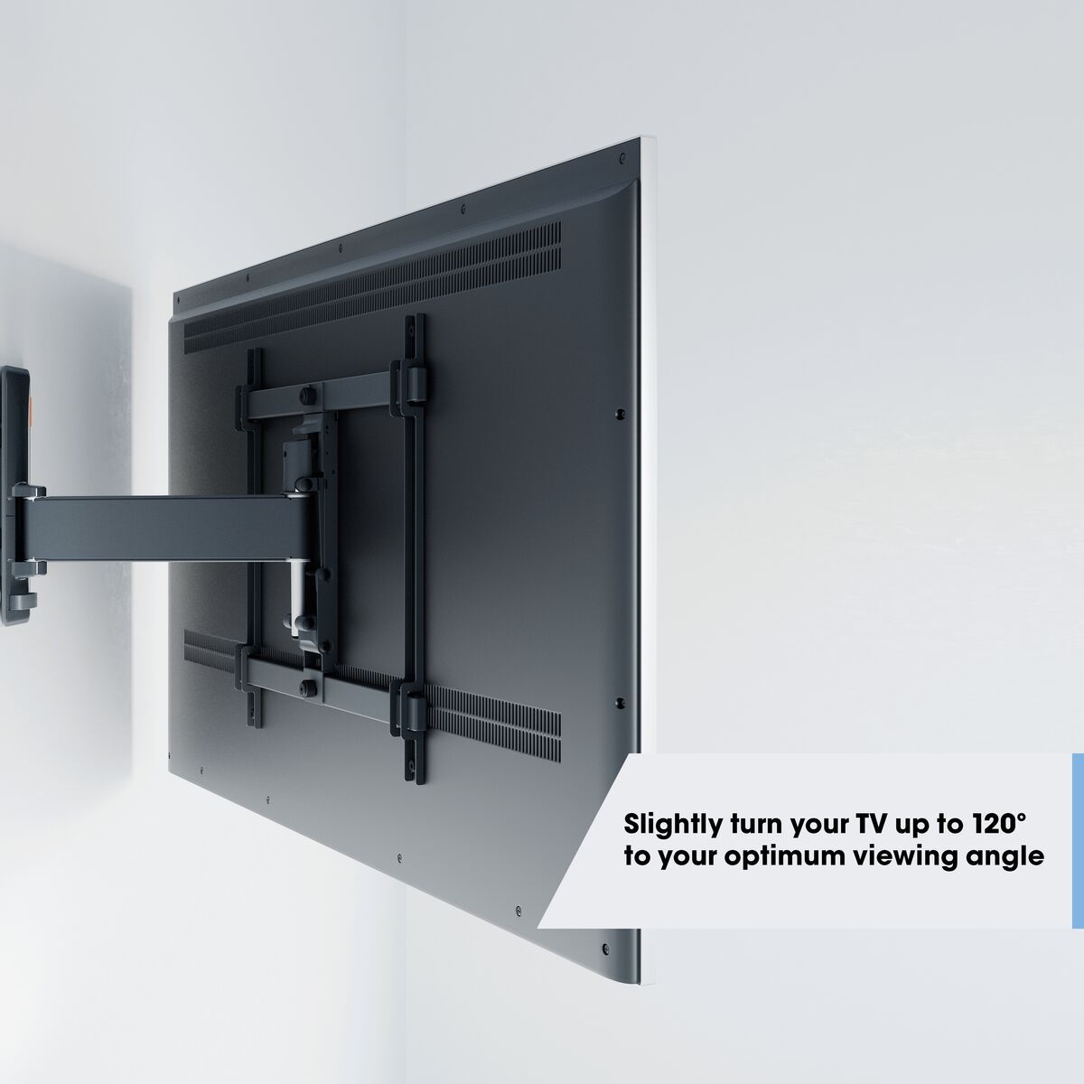 Vogel's TVM 3425 Support TV Orientable - Convient aux téléviseurs de 32 à 65 pouces - Rotation (jusqu'à 120°) orientable - Inclinaison jusqu'à 20° - USP