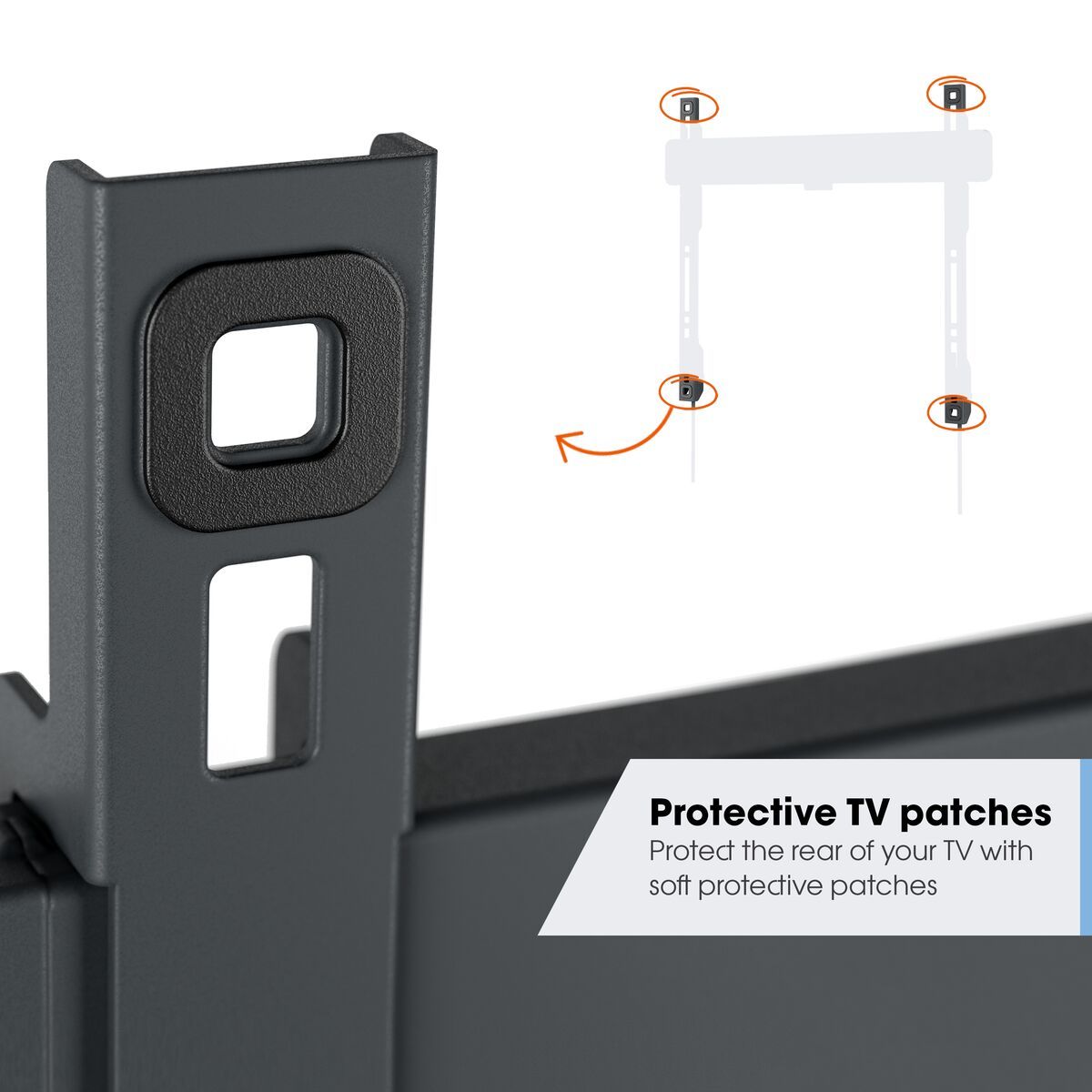 Vogel's TVM 3215 Neigbare TV-Wandhalterung - Geeignet für Fernseher von 19 bis 43 Zoll - Bis zu 20° neigbar - USP