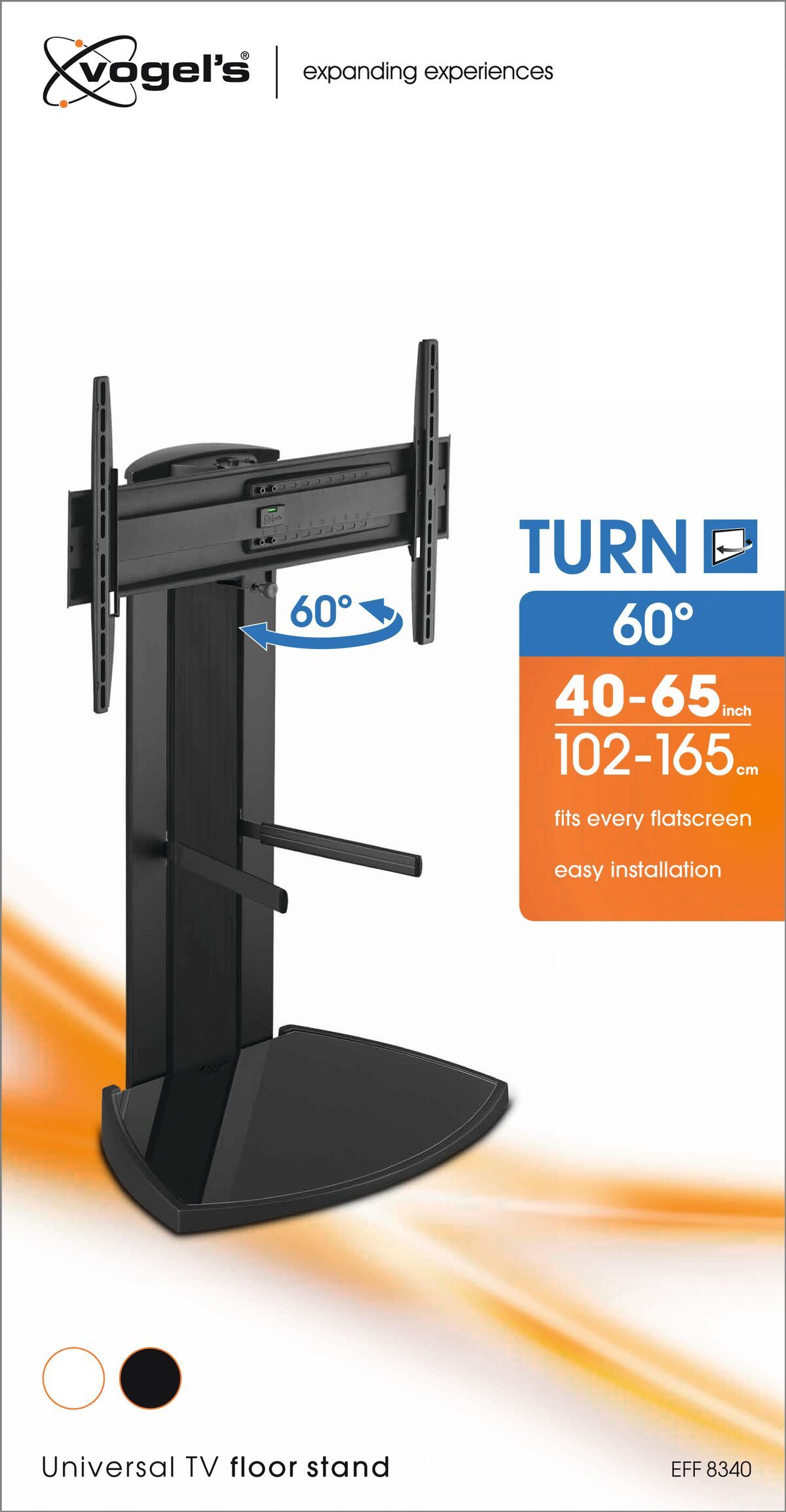 Vogel's EFF 8340 Supporto TV (nero) - Adatto per televisori da 40 a 65 pollici fino a 45 kg - Packaging front