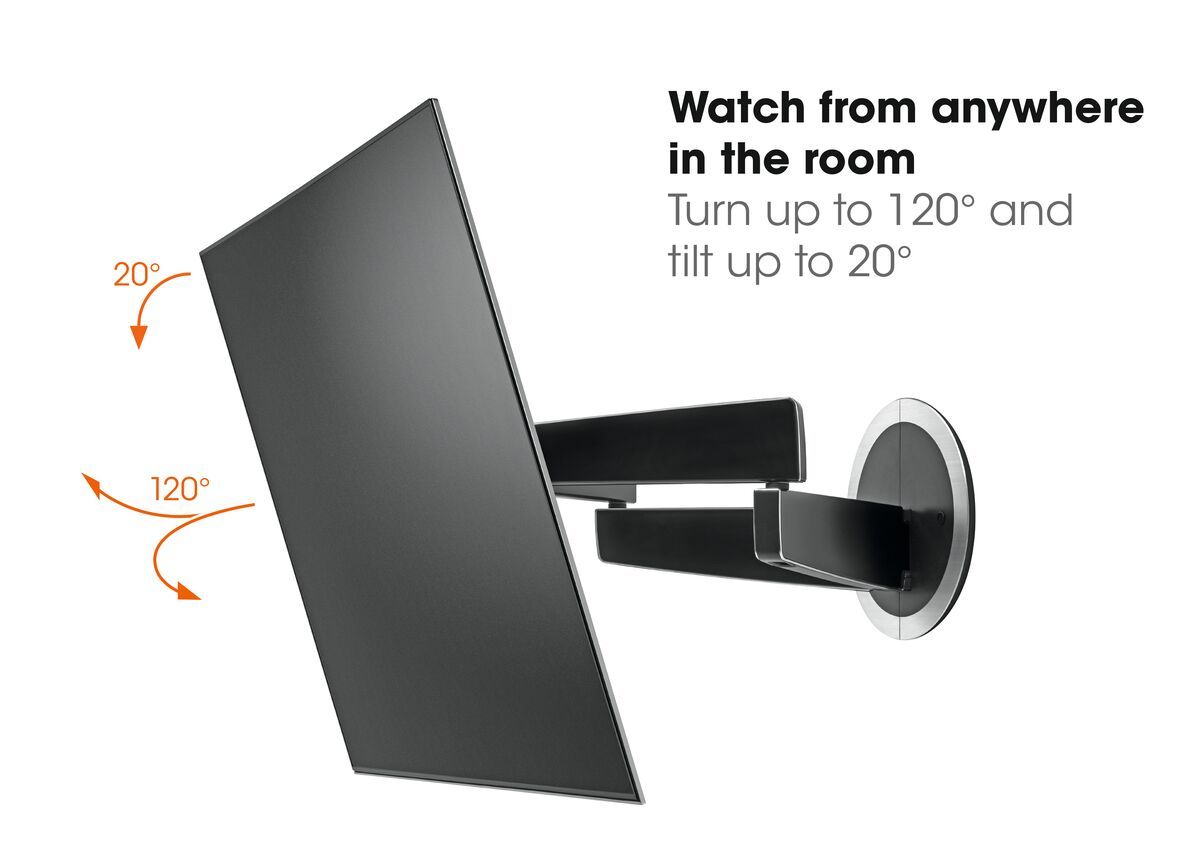 Vogel's DesignMount (NEXT 7345) Schwenkbare TV-Wandhalterung - Geeignet für Fernseher von 40 bis 65 Zoll und einem Gewicht bis zu Beweglich (bis zu 120°) - USP