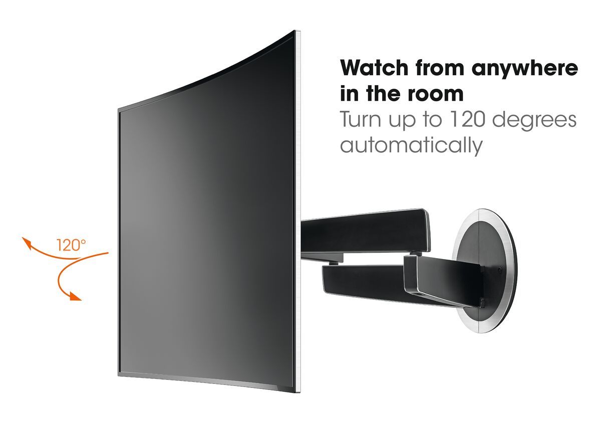 Vogel's MotionMount (NEXT 7355) Elektrisch schwenkbare TV-Wandhalterung - Geeignet für Fernseher von 40 bis 65 Zoll und einem Gewicht bis zu Beweglich (bis zu 120°) - USP