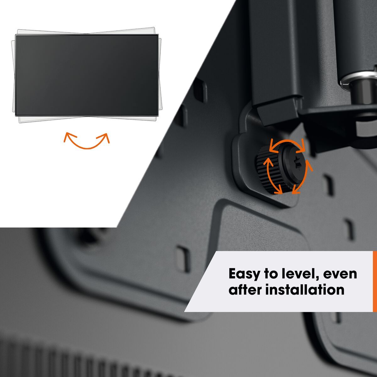 Vogel's TVM 1423 Full-Motion TV Wall Mount - Suitable for 32 up to 65 inch TVs - Up to 120° swivel - Tilt up to 15° - USP