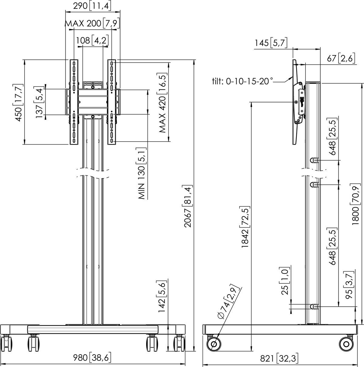 Vogel's Dimensions