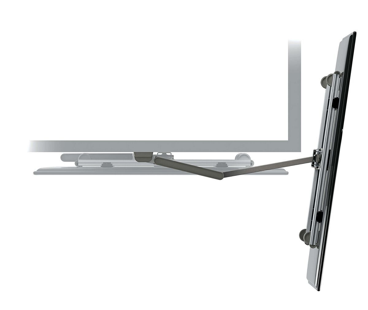 Vogel's THIN 245 UltraThin Full-Motion TV Wall Mount (black) - Suitable for 26 up to 55 inch TVs - Full motion (up to 180°) - Tilt up to 20° - Top view