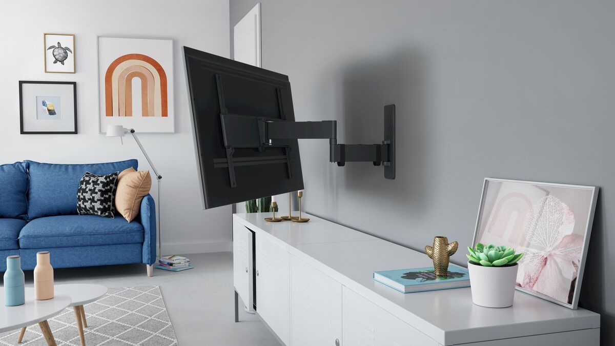 Vogel's TVM 1645 Schwenkbare TV-Wandhalterung - Geeignet für Fernseher von 40 bis 77 Zoll - Voll beweglich (bis zu 180°) schwenkbar - Bis zu 15° neigbar - Ambiance