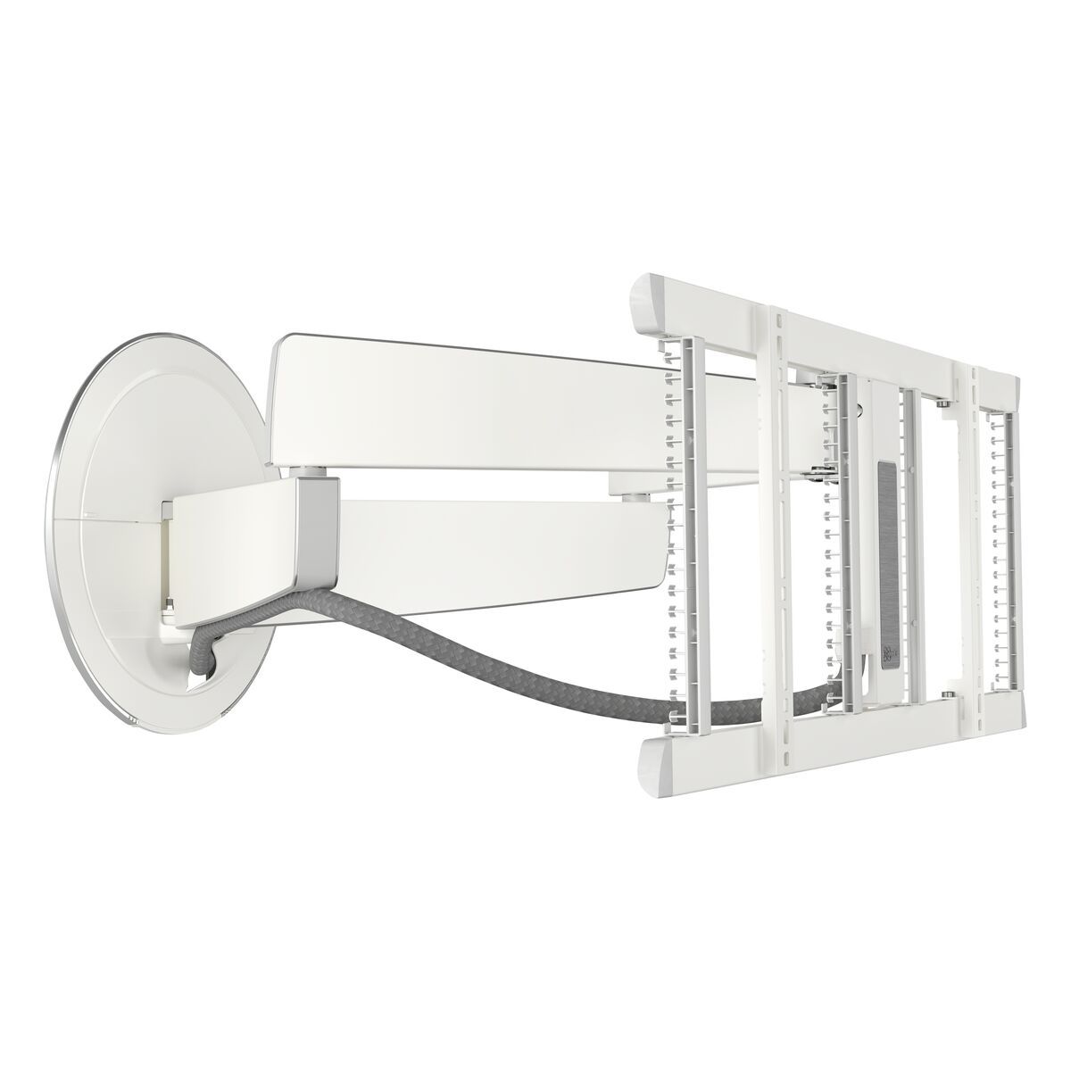 Vogel's TVM 7655 Full-Motion TV Wall Mount (white) - Suitable for 40 up to 77 inch TVs up to 35 kg - Forward and turning motion (up to 120°) - Product