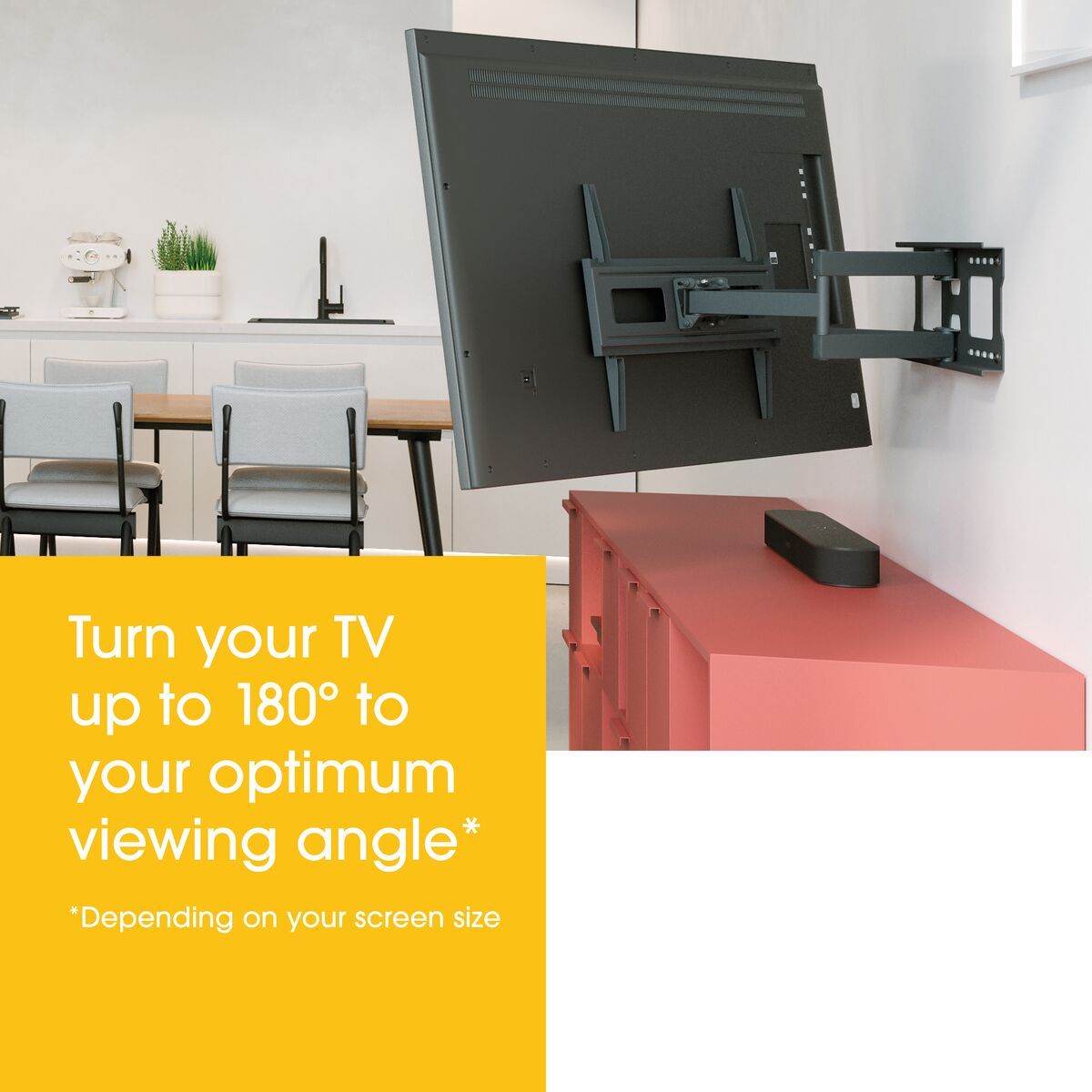 Vogel's MA4040 Draaibare tv-beugel - Geschikt voor 40 tot 77 inch tv's - Volledig draaibaar (tot 180°) - Kantelsysteem tot 10° - USP